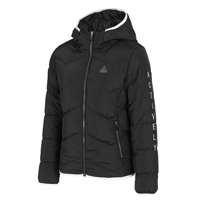 

PEAK Womens Winter New Warm Thick Cotton Coat Comfortable Sports Jacket DF584032 Black  Code