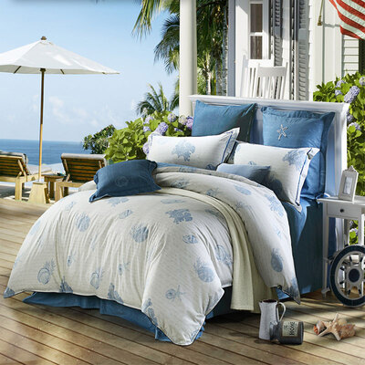 

Mercury Home Textiles MERCURY Cotton Twill Prints Four Piece Dolphin Bay Love Increases Double 18m Bed