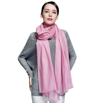 

Bao Shengxiang scarf female winter worsted water soluble wool shawl dual-use ladies autumn solid color long warm warm collar gift box w9201 black