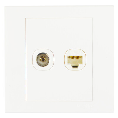 

Schneider Schneider switch socket computer TV socket panel excellent series of white