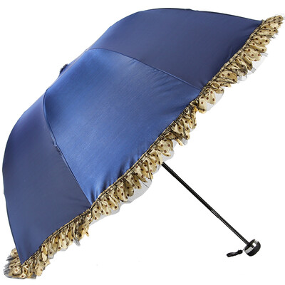 

【Jingdong Supermarket】 Parkson Ocean opaque black rubber sun umbrella rain and rain dual arched princess umbrella umbrella 4320Q Qingyan refined purple