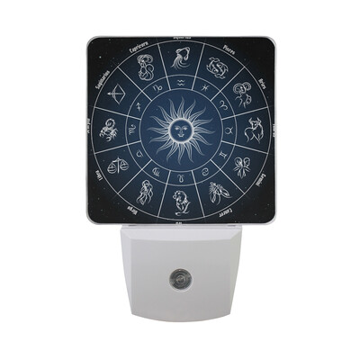 

ALAZA Constellation LED Night Light With Smart Dusk To Dawn SensorAstrological Zodiac Plug In Night Light