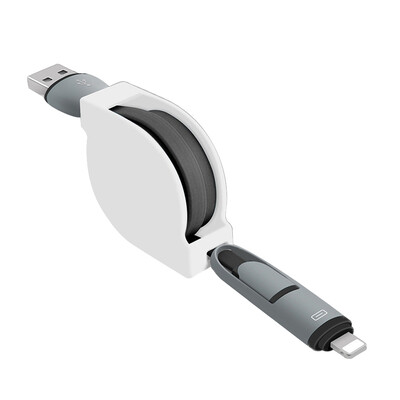 

Apple Android Two-in-one Data Line 1m Retractable Data Cable