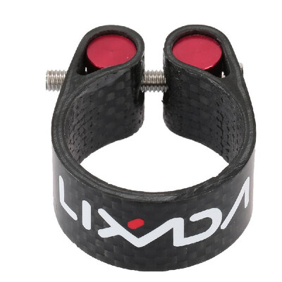 

LIXADA Carbon Fiber durable Seat Post Clamp 302mm 349mm Cycling Accessory Useful