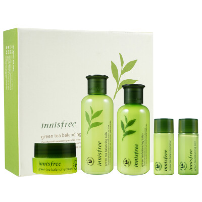 

Innocent Green Tea Essence Balance Skin Care Double Set Toner 200ml Soft Lotion 160ml Toner 15ml Soft Lotion 15ml Cream 10ml