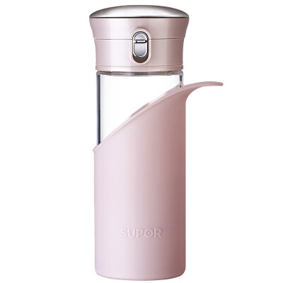 

Jingdong Supermarket Supor supor a key open&close heat-resistant glass · crystal rhyme series cup 280ml cherry powder KC28AY2