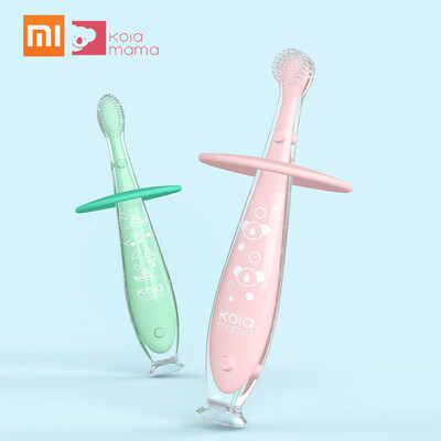 

Xiaomi Kola Mama Baby Kids Soft Silicone Toothbrush Safe Teether Training Environmentally Teether Children Chewing Toothbrush 2pcs