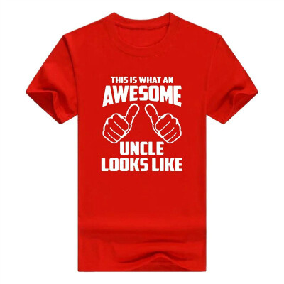 

Awesome Uncle Looks Like - Funny Family Relationship Nephew Niece - Adult Mens Cotton T-Shirt