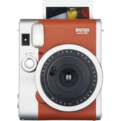 

Fuji FUJIFILM INSTAX an imaging camera MINI90 camera silver brown