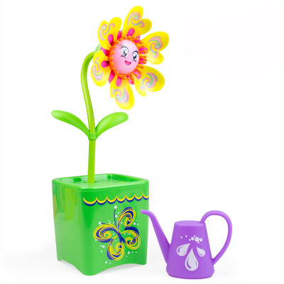 

Silverlit toys intelligent toy model toys electric model toys dream garden simulation music flowers (purple angel kettle) SLVC884