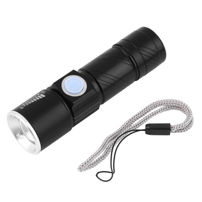 

2000LM Q5 LED Tactical Rechargeable USB Flashlight Torch Zoom Adjustable