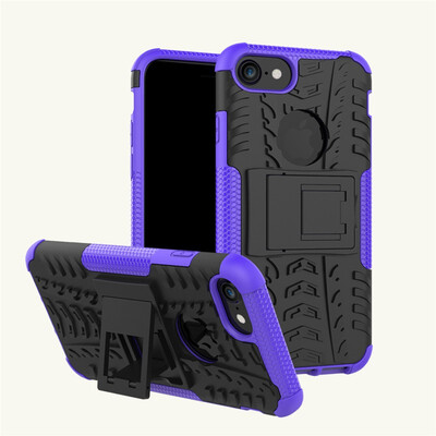 

Fivice iPhone 78 Case TPU anti-fall tire pattern back clip bracket phone case