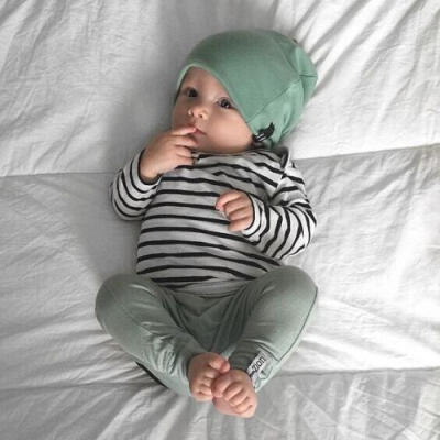 

3pcs Kid Children Baby Boy Infant TopPant Legging PantHats Outfit Set Clothing