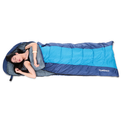 

TOMSHOO 19030X75CM Thermal Adult Outdoor Hooded Envelope Sleeping Bag Camping Travel Hiking Multifunction Thick 15kg 0-15℃