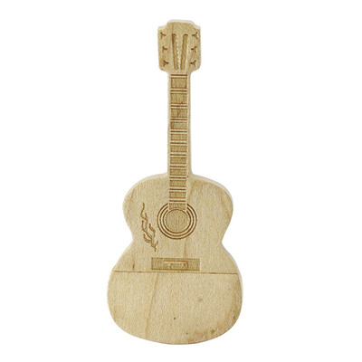 

4G 8GB 16GB 32GB 64GB 128GB Wooden Guitar Model USB Flash Drive Pen Drive USB Card USB Memory Stick USB Drive Flash Disk USB Stick
