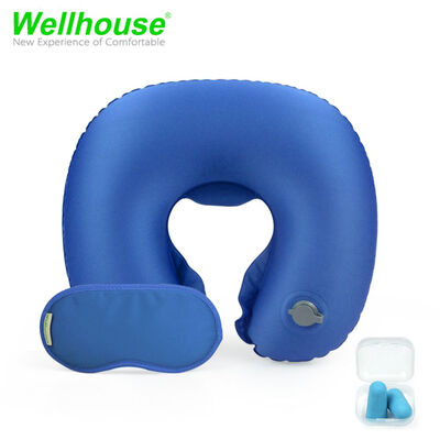 

Wellhouse Set Of 3 Inflatable U Shape Neck Pillow Portable Neck Cushion Travel Pillow For Head & Neck Care