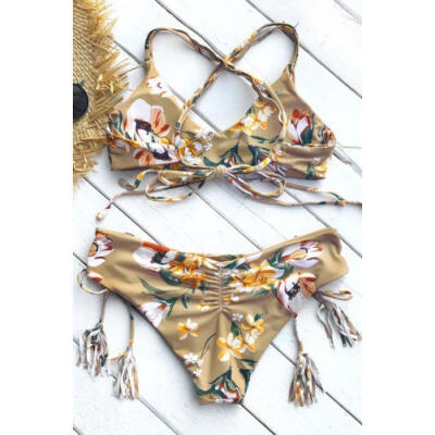 

New Women Bikini Set Bandage Push Up Padded Swimwear Swimsuit Bathing Beachwear