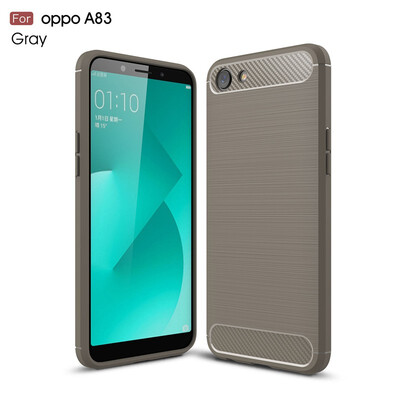

Fivice OPPO A83A1 case Luxury brushed carbon fiber TPU soft shell