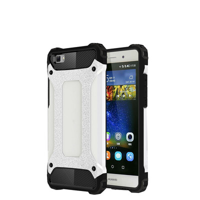

Fivice Huawei P8 Lite case Luxury Silicone Diamond Armor PC Hard Shell Phone Case