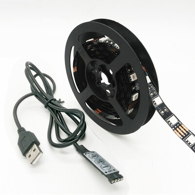 

ZDM 100CM200CM 5V Waterproof 15W30W 60 x 5050RGB USB LED Light Strip with 3Key Mini Controller DC5V