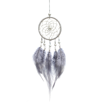 

UpperX Mini Handmade Dream Catchers Wind Chimes Dream catcher Net Hanging Decoration Ornament For Room Car 27x1354in-Gray