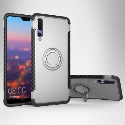 

Fivice Huawei P20 case PC metal ring shell magnetic car bracket TPU phone case