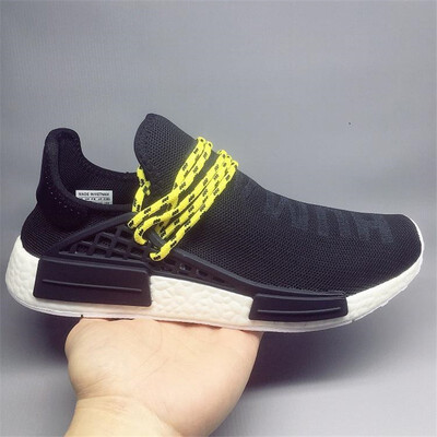 

36-47 NMD Human Race trail Running Shoes Men Women Pharrell Williams HU Runner Yellow Black White Red Green Grey blue sport runner