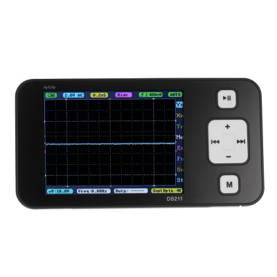 

28" TFT Display Portable Mini ARM DSO211 Pocket-Sized Handheld Digital Storage Oscilloscope USB Interface 200KHz 1MSas