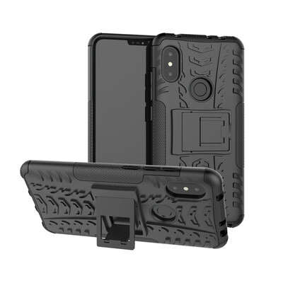 

Goowiiz Phone Case For Xiaomi Mi 8Max 3PocoPhone F1Poco F1 Armor Tire Texture Rugged Protection PCTPU Full Protection