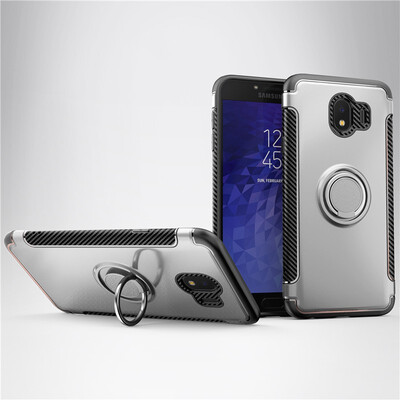 

Fecoprior Back Cover For Samsung Galaxy J4 2018 Case Car Holder Stand Hard PC Silicon Ring Suction Bracket Celulars