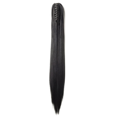 

3 Types Ponytail Extensions One Piece Claw Jaw Pony Tail Clip in Hair Extensions Curly Long Straight Soft Silky