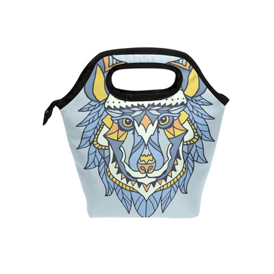 

Lunch Bag Tote Bag Artistic Wolf Travel Picnic Organizer Lunch Holder Handbags Lunch Bag Box