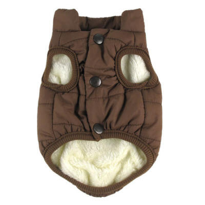 

Winter Warm Padded Dog Clothes Waterproof Pet Fleece Coats Vest Jacket for Dogs