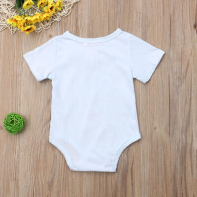 

US Stock Newborn Baby Girl Boy Love MummyDaddy Romper Jumpsuit Sunsuit Clothes