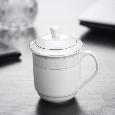 

Jie Yajie cup with ceramic cup 350ml Office Cup Galaxy Cup Silver