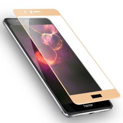 

Cool Le Feng glory V8 3D curved tempered film / full coverage glass film V8 cell phone protective film High permeability film for Huawei glory V8 - Gold