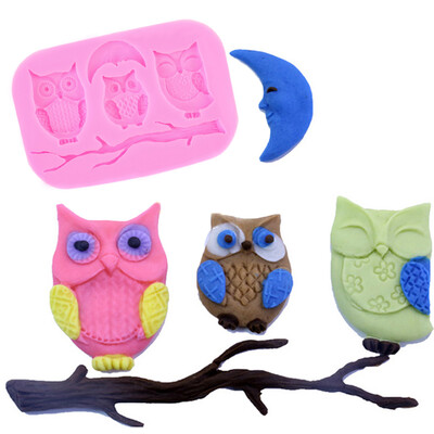 

Mini Owl Silicone Fondant Cake Mold Chocolate Paste Decor Baking Mould