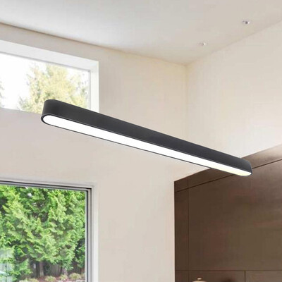 

Baycheer HL481539 Led 7CM Linear Ceiling Flush Light 24W 3000LM 6000K Acrylic 7CM Pendant Lighting in Black