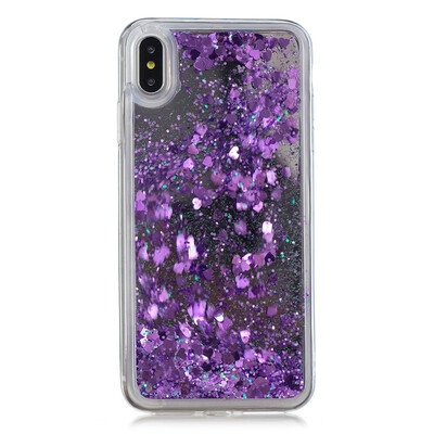 

Fecoprior Back Cover For iPhone  Max Case Mirror Glitter Liquid Quicksand Shining Dynamic Fundas Coque Celulars Capa