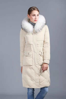

High-end fashion womens thick coat loose shape cool personality design down jacket