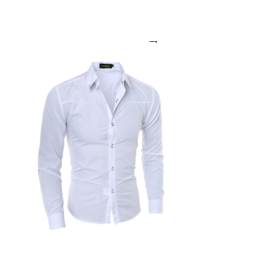 

Luxury Mens Stylish Slim Fit Shirts Long Sleeve Formal Dress Casual T-shirt Tops