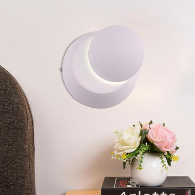 

Modern Style 360 Degree Can Adjust The Wall Lamp White Aluminum for Living Dining Room Bedrooms