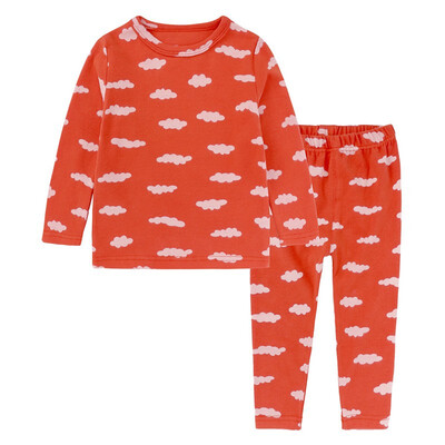 

Toddler Baby Boy Girl Kids Clothes Long Sleeve O-neck Print Tops T-shirt Pants Pajama Sleepwear 2Pcs Set Kids Clothes