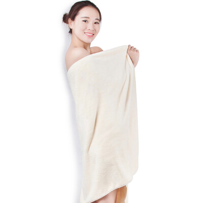

Jingdong supermarket] Sanli high carding card soft and comfortable bath towel can not afford hair strong absorbent towel towel 70 × 140cm cream yellow to buy donated hair with a hair