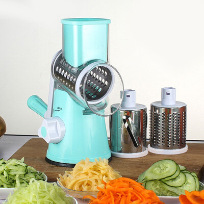 

NeillieN Vegetable CutterStainless Steel Drum-type Hand-operated Vegetable Shredder Device Round Mandoline Slicercheese planer