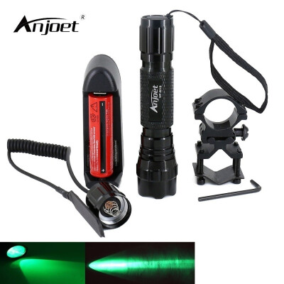

ANJOET Tactical Flashlight 2000LM Q5 501B LED Hunting Rifle 1modes Torch