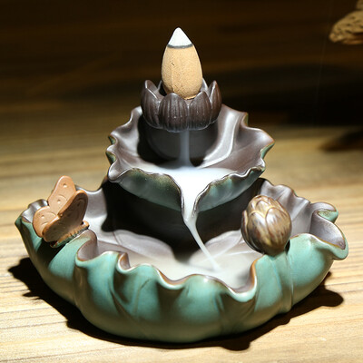 

Bo for the incense burner ceramic sandalwood agarwood back incense incense burner tower incense early lotus backflow incense