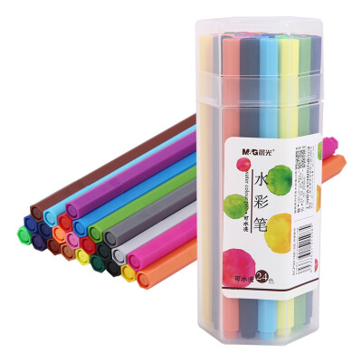 

Morning light M & G ACP92166 simple washable watercolor brush pen 24 color box