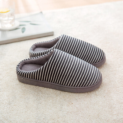 

Women&Men pinstripe anti-slip cotton indoor shoes