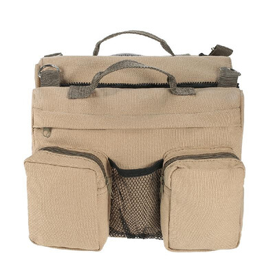 

Dogs Outdoor Bag Anself Cotton Canvas Dog Backpack Pack Outdoor Travel Camping Hiking Rucksack Saddlebag for Medium & Large Dogs S